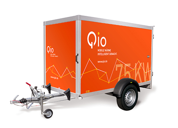 Qio erweitert die Auswahl mobiler Heizzentralen
