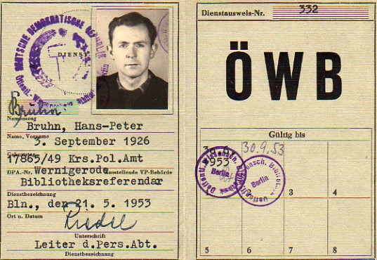 Peter Bruhn: Der 16. Juni 1953 bleibt mir unvergeßlich