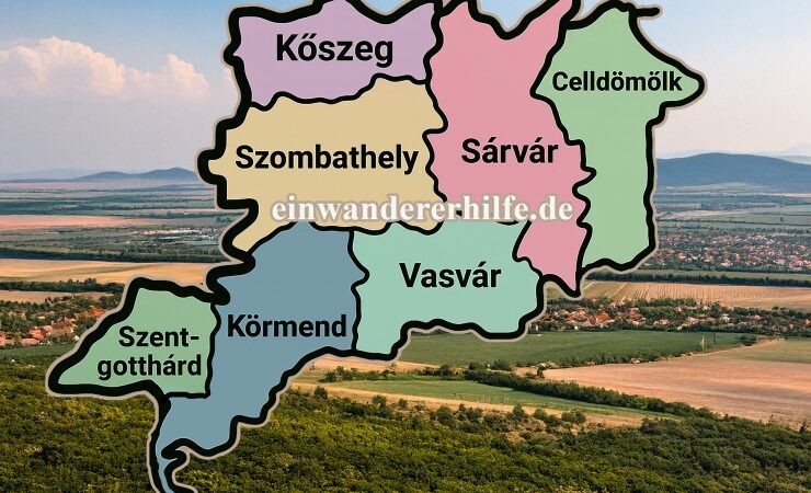 Komitat Vas in Westungarn
