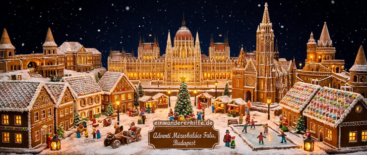 Weihnachten in Ungarn: Lebkuchendoerfer zeigen Herz, Handwerk und Heimat