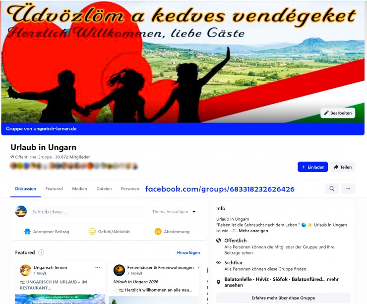Über 30.800 Mitglieder: Facebook-Gruppe “Urlaub in Ungarn” entwickelt sich zu einer der größten deutschsprachigen Reise-Communities