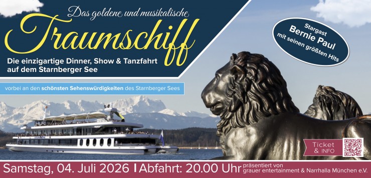 Das goldene und musikalische Traumschiff vom Starnberger See