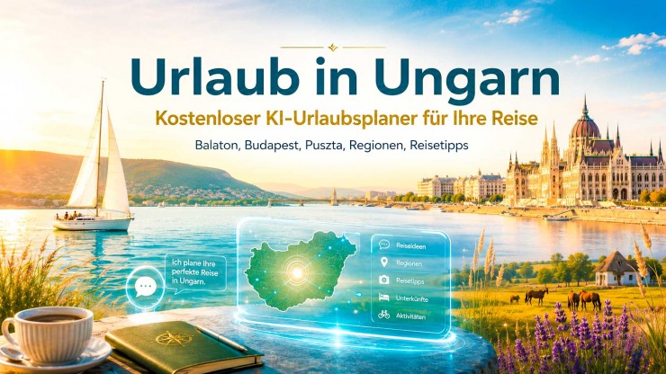 Urlaub in Ungarn: Kostenloser KI-Urlaubsberater hilft bei Balaton, Budapest, Puszta und Ferienhaus-Planung