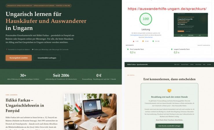 Neuer Onepager für UngarischOnlineunterricht:
