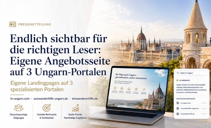 Endlich sichtbar für die richtigen Leser: Eigene Angebotsseite auf drei Ungarn-Portalen